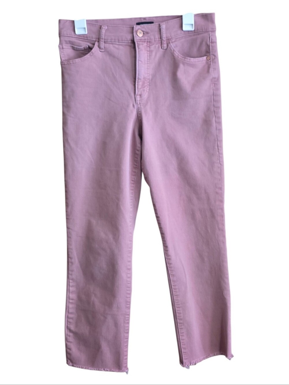 Express High Rise Straight Ankle Jeans Dusty Rose Size 8 - Picture 2 of 12